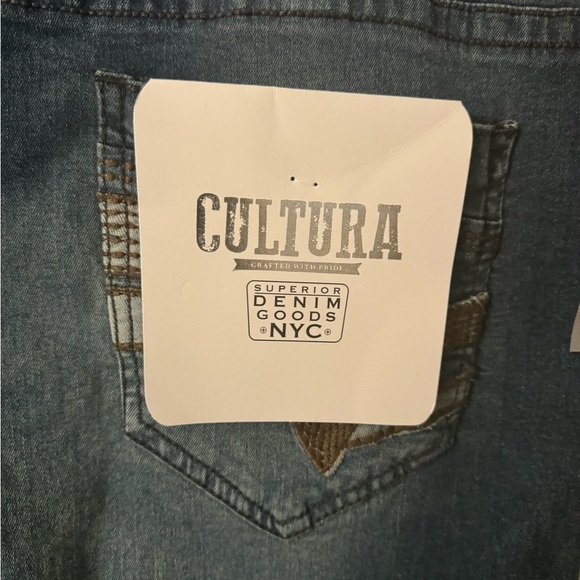 NWT:Men Cultura straight fit jeans, Size 38, Y2K Flair, Vintage wash, & Retro - Picture 12 of 15